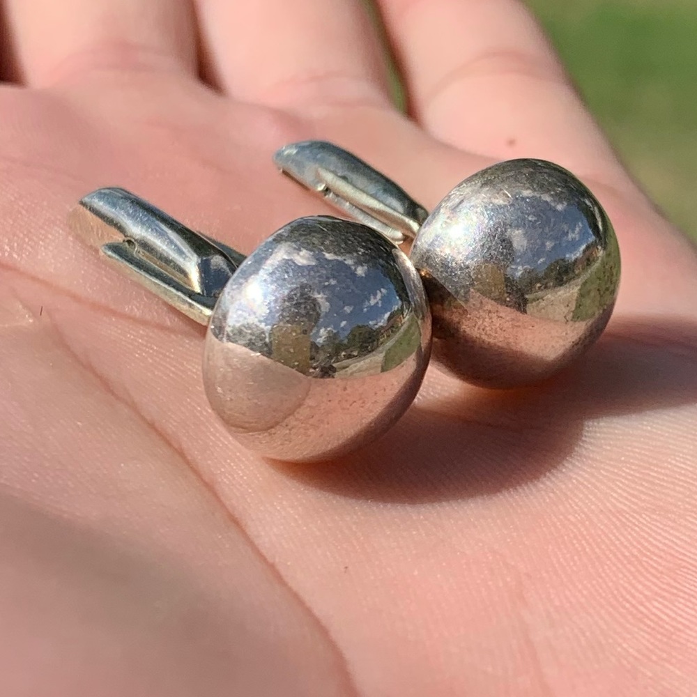 Vintage TAXCO MEXICO Sterling Silver Cufflinks
